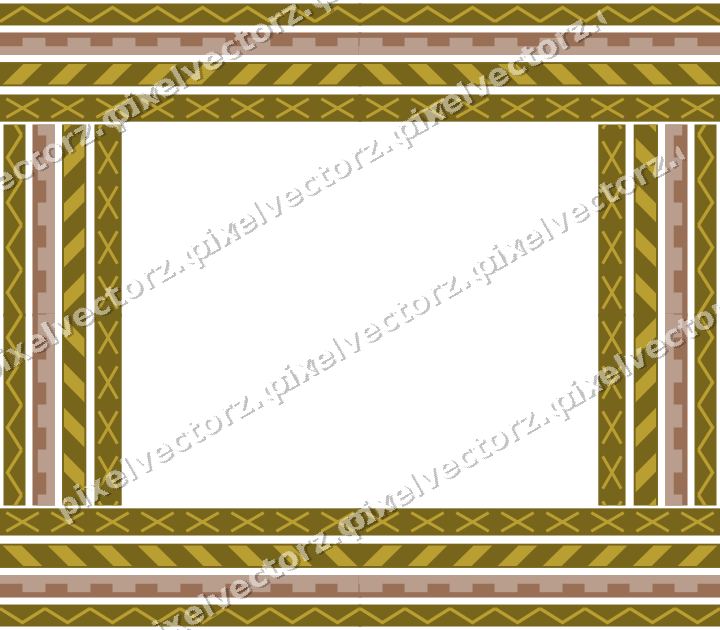 Decorative picture frame border in amber with step band