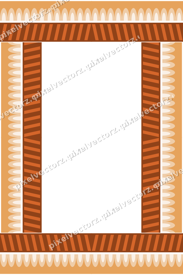 Decorative picture frame border in dark blue with scale band
