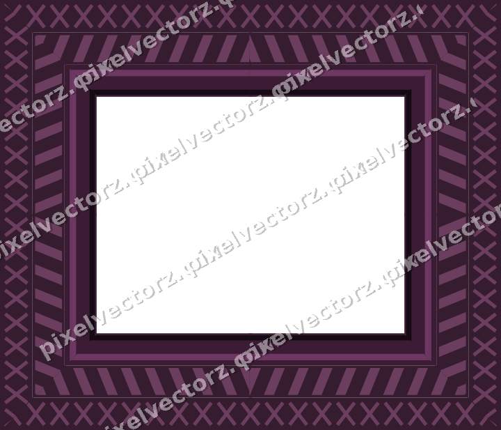 Decorative picture frame border in dark magenta with diagonal band
