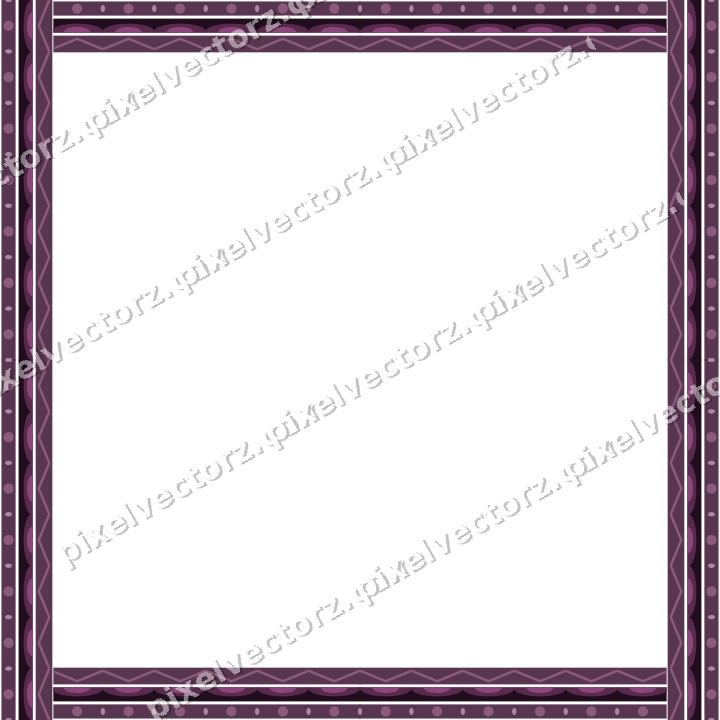 Decorative picture frame border in dark magenta with bead and reel
