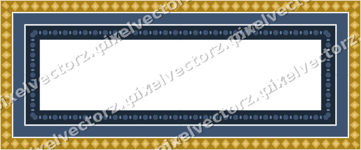 Decorative picture frame border in amber and green with diamond band