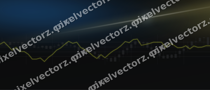 Leuchtender Neon Diagramm Hintergrund in Blau und Gelb