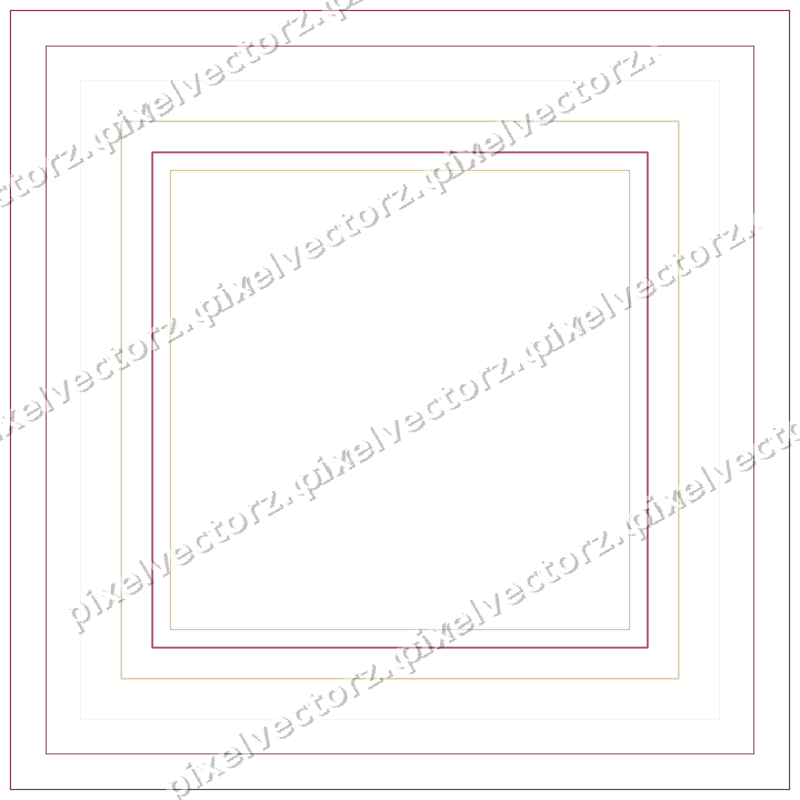 Decorative line art frame in dark pink and red with label plaque