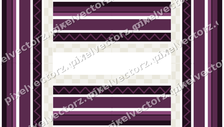 Decorative picture frame border in dark magenta and lime with zigzag