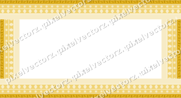 Decorative picture frame border in dark blue and amber with star band