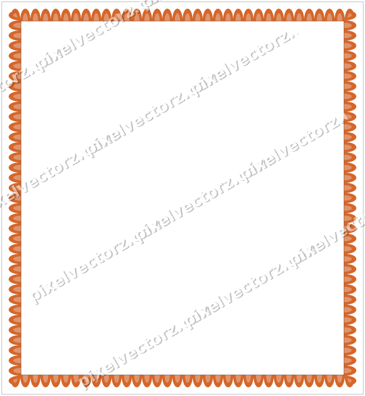 Decorative picture frame border in dark blue with scale band