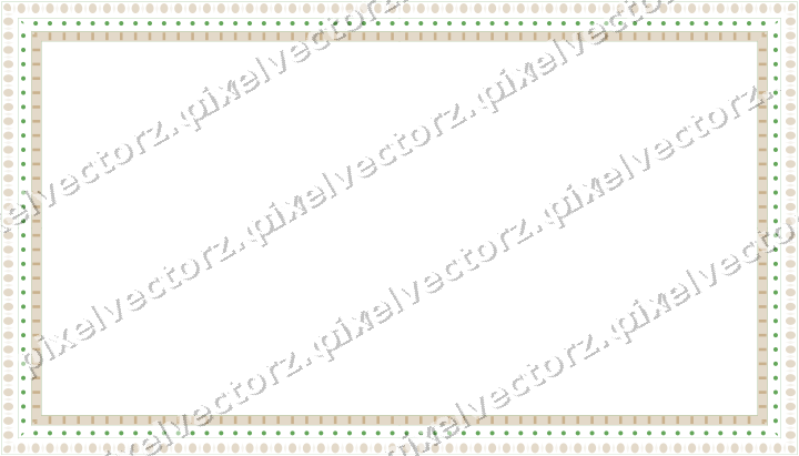 Decorative picture frame border in lime and yellow with dot row
