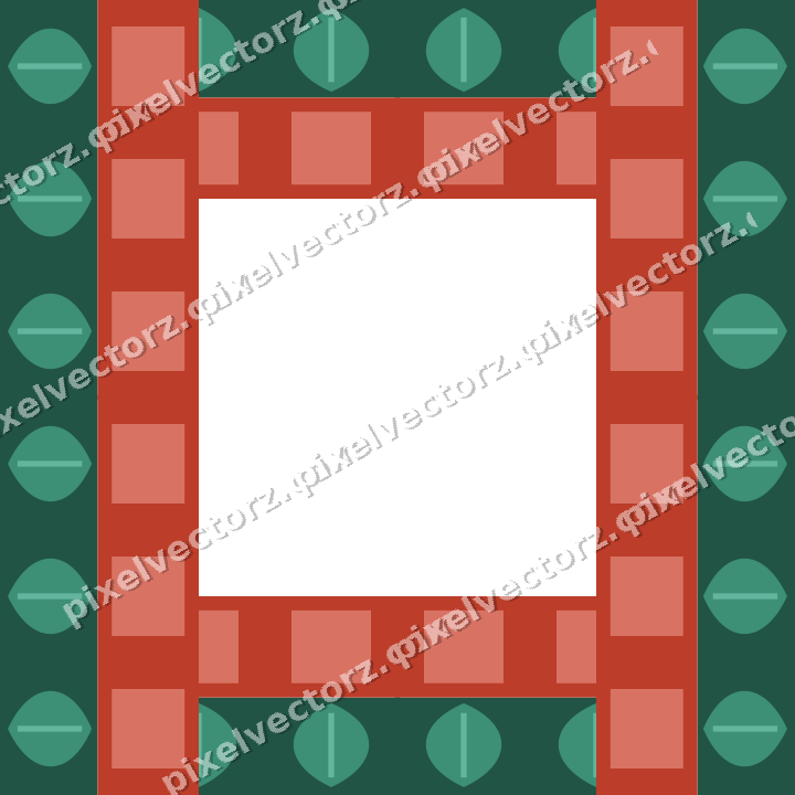 Decorative picture frame border in amber and green with dentil