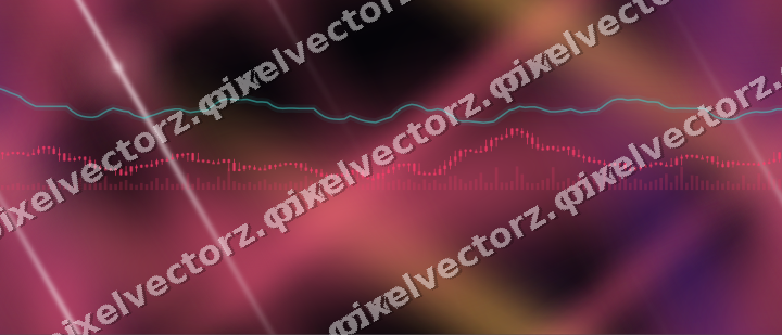 Nahtloser Neon Diagramm Hintergrund in Rosa und Bernstein