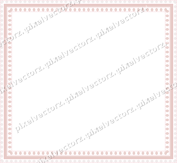 Decorative picture frame border in pale pink with diamond band