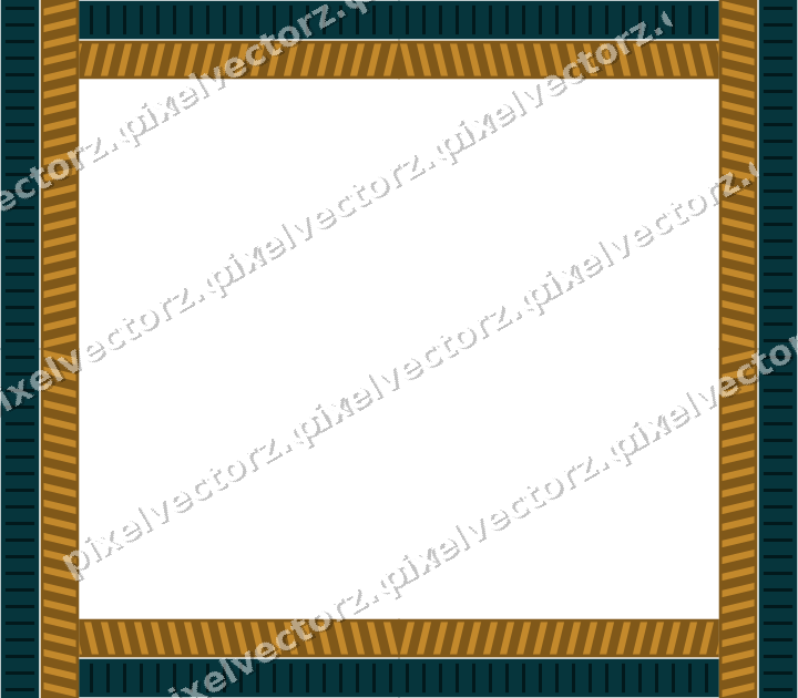 Decorative picture frame border in amber with diagonal band