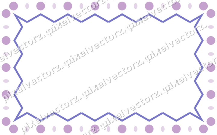 Decorative picture frame border in purple and blue with zigzag