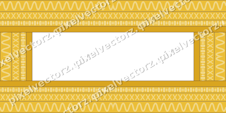 Decorative picture frame border in amber and purple with egg and dart
