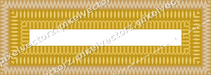 Decorative picture frame border in amber and pale orange with zigzag