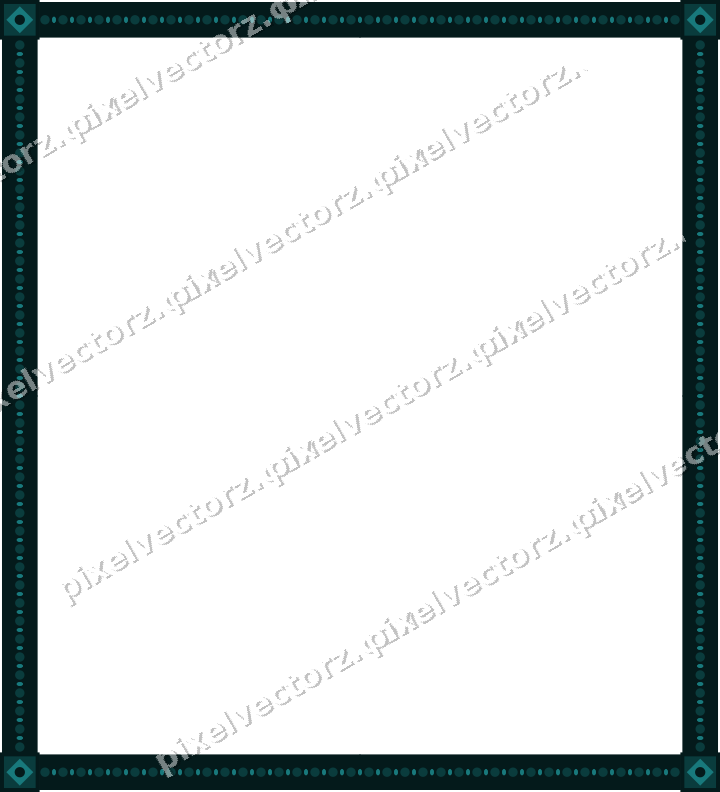 Decorative picture frame border in orange and teal with bead and reel