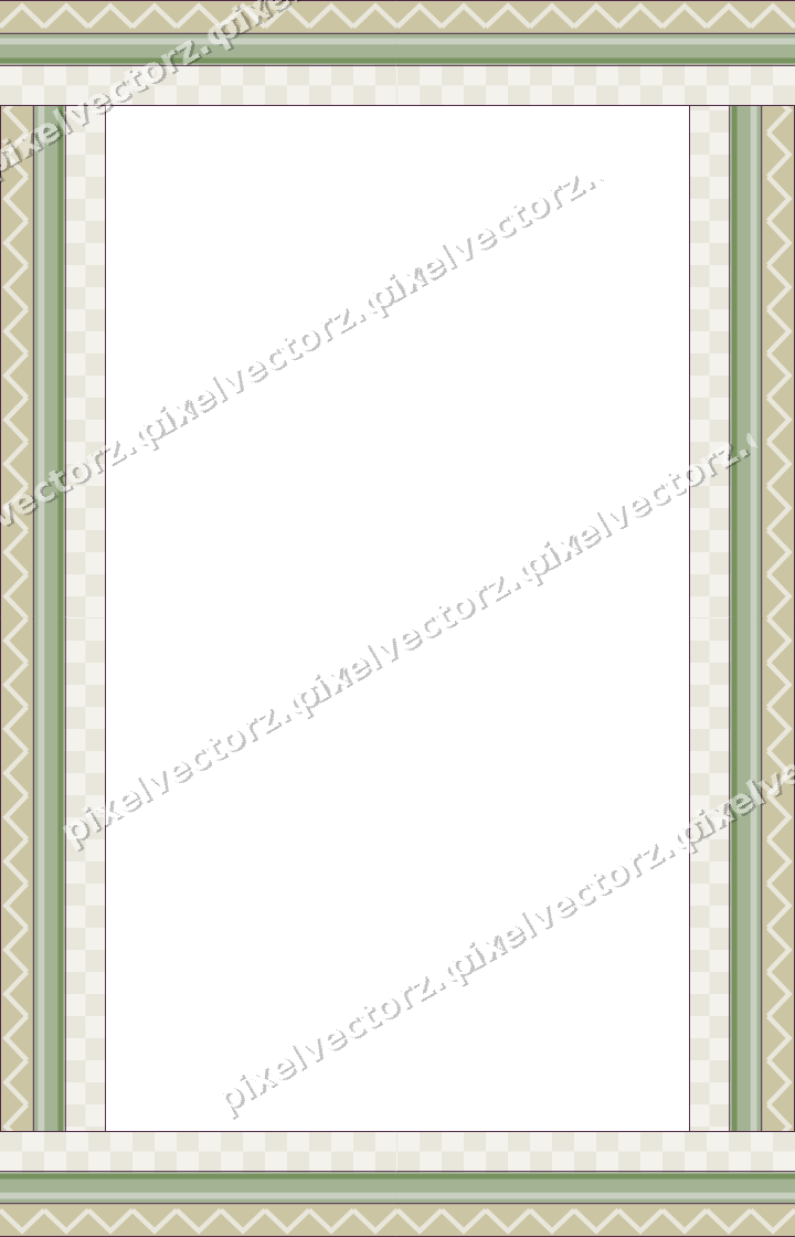 Decorative picture frame border in dark magenta and lime with zigzag
