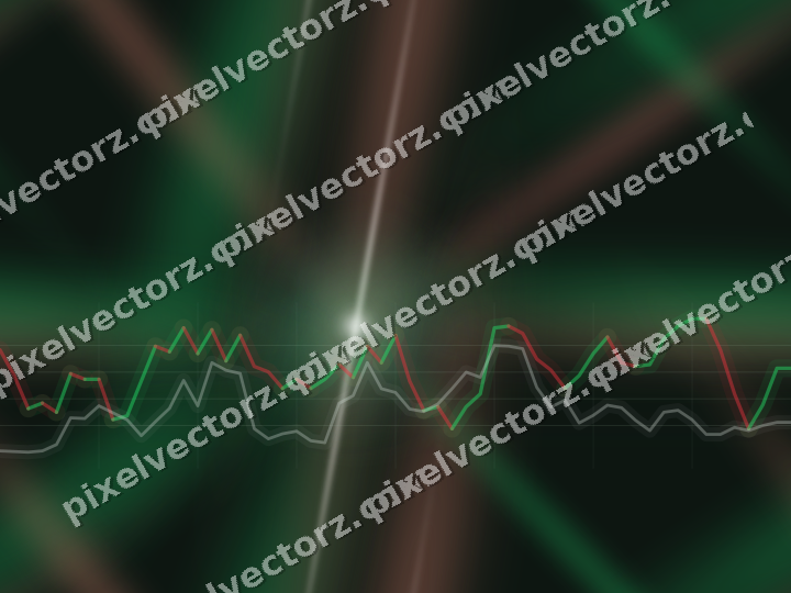 Nahtloser Neon Diagramm Hintergrund in Grün und Rot