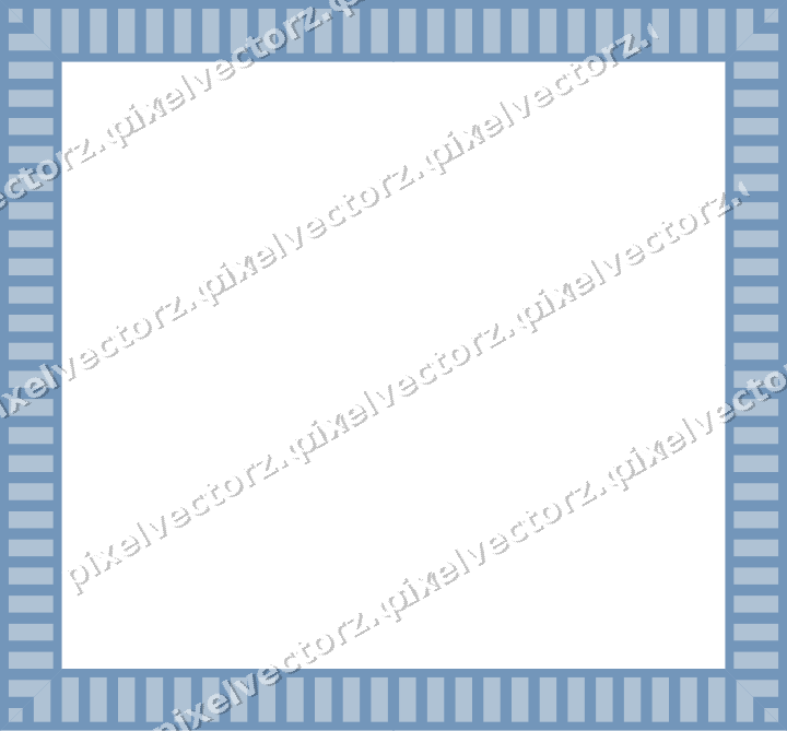 Decorative picture frame border in purple and blue with dentil
