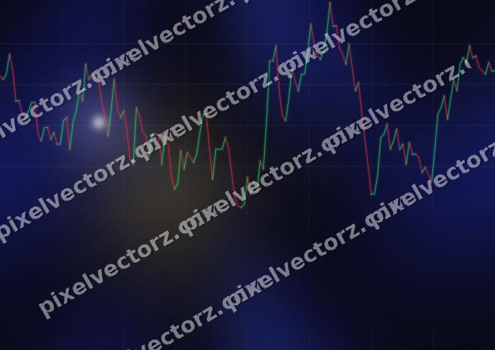Nahtloser Neon Diagramm Hintergrund in Blau und Bernstein