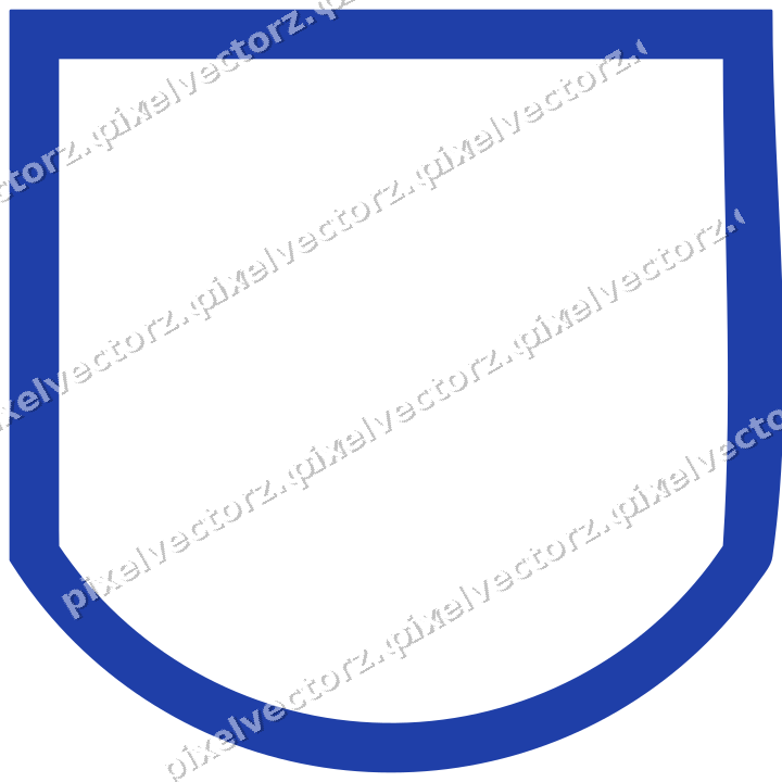 Decorative line art frame in amber and blue with label plaque