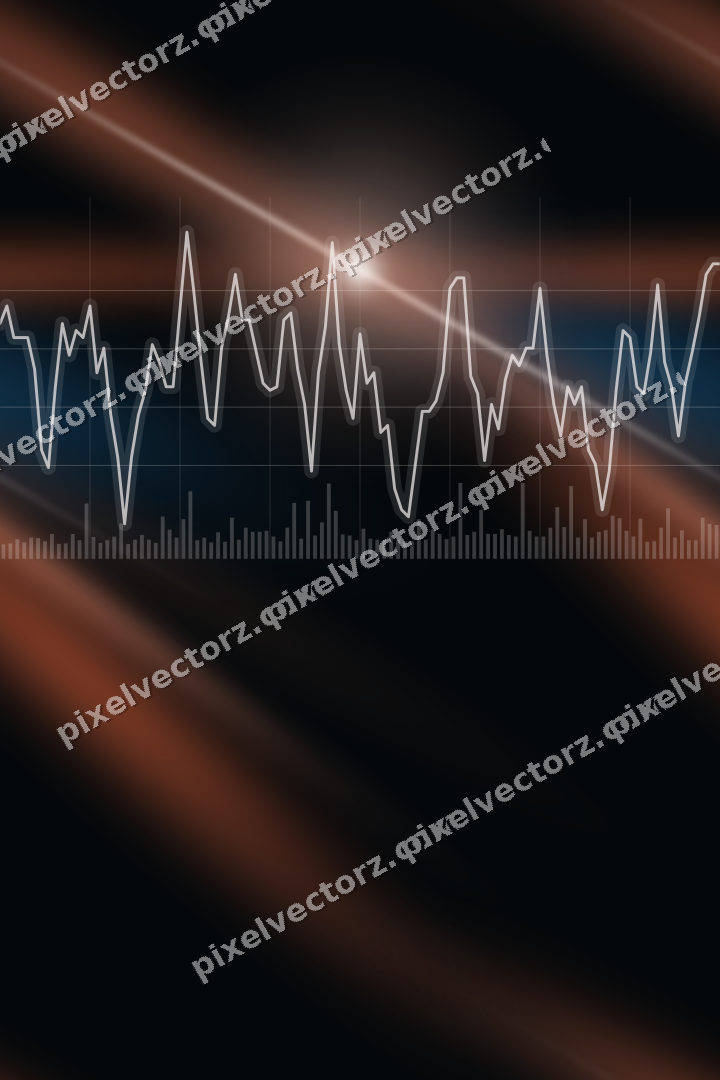 Nahtloser Neon Diagramm Hintergrund in Orange und Türkis
