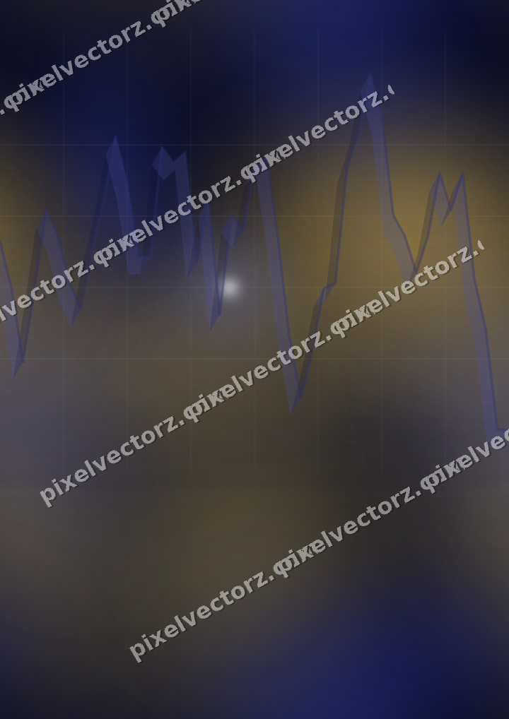 Nahtloser Neon Diagramm Hintergrund in Blau und Bernstein