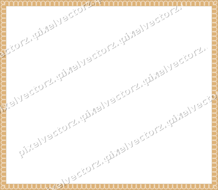 Decorative picture frame border in dark green with arcade frieze