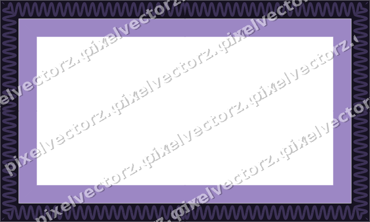 Decorative picture frame border in amber and purple with wave band