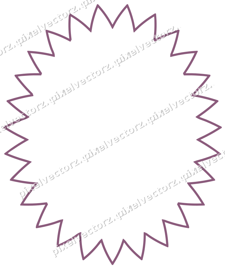 Decorative line art frame in dark magenta and lime with oval