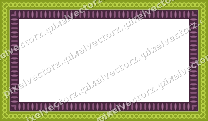 Decorative picture frame border in dark magenta with ring chain