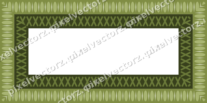 Decorative picture frame border in lime and pink with egg and dart