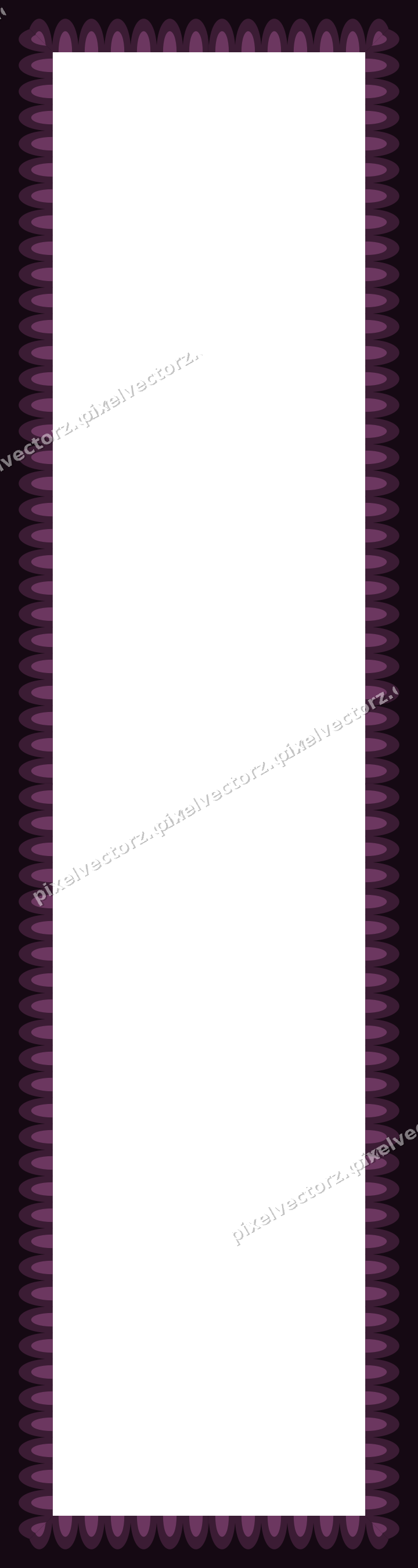 Decorative picture frame border in dark magenta with scale band