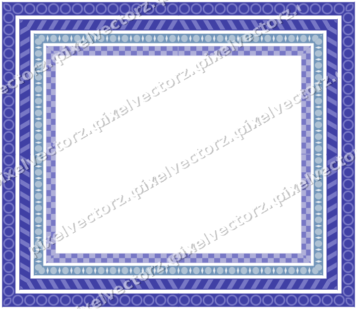 Decorative picture frame border in purple and blue with egg and dart