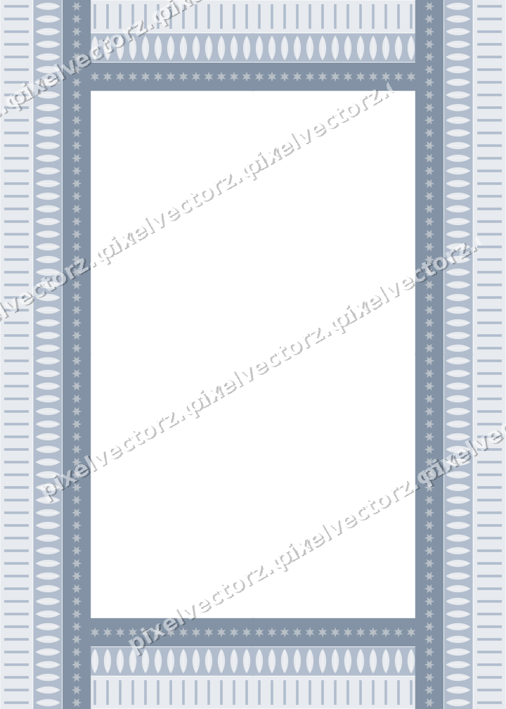Decorative picture frame border in dark blue with leaf moulding
