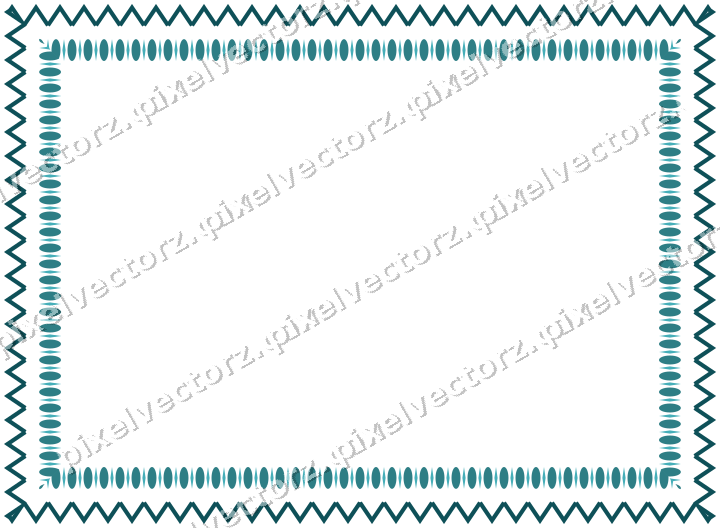 Decorative picture frame border in dark teal with egg and dart