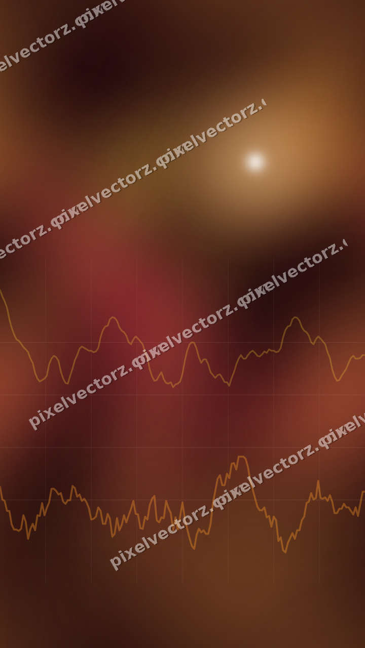 Nahtloser Neon Diagramm Hintergrund in Orange und Bernstein