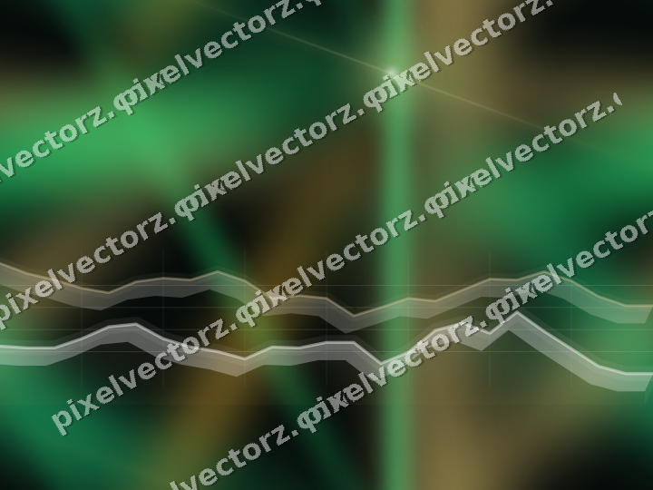 Nahtloser Neon Diagramm Hintergrund in Bernstein und Grün