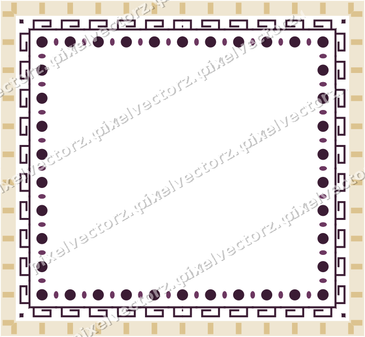 Decorative picture frame border in dark magenta with greek key