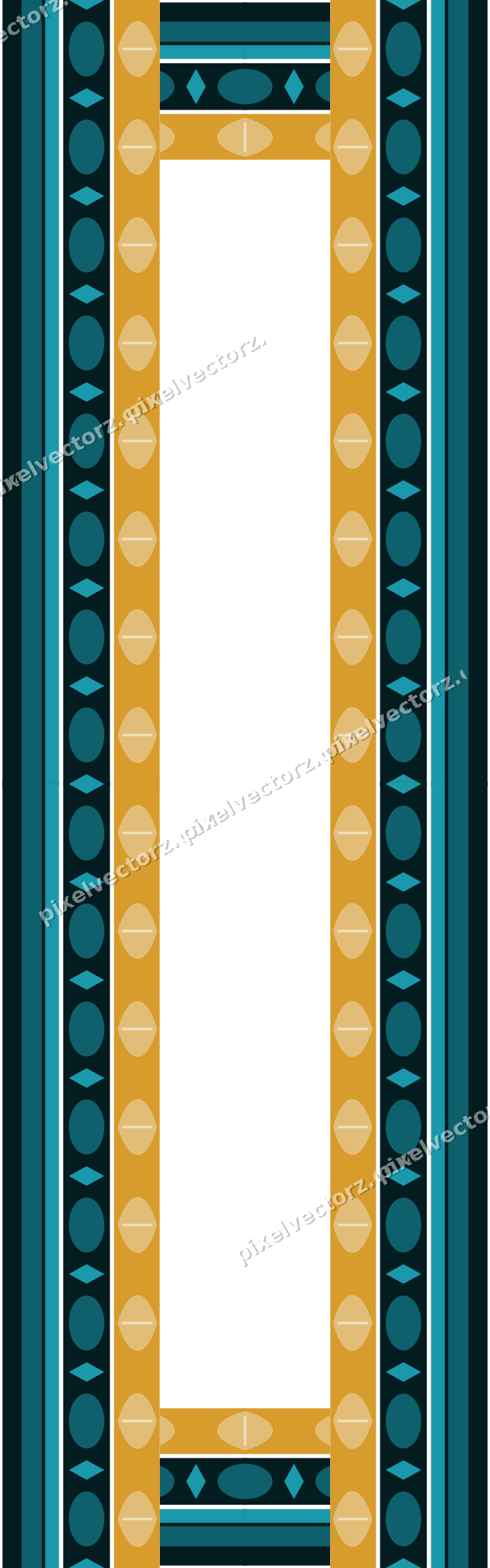 Decorative picture frame border in amber with egg and dart