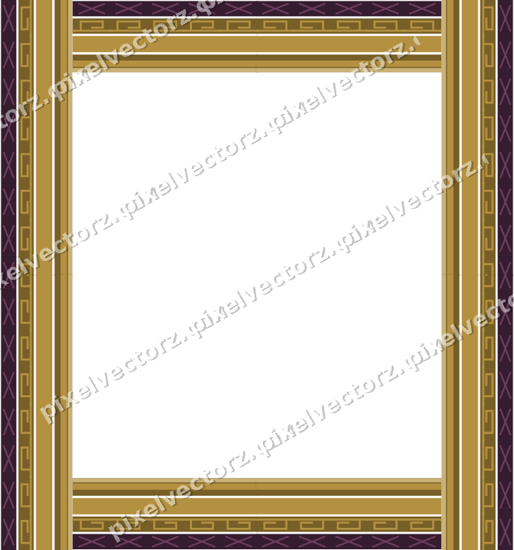 Decorative picture frame border in dark magenta with greek key