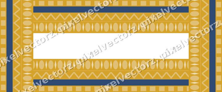 Decorative picture frame border in dark blue and amber with dentil