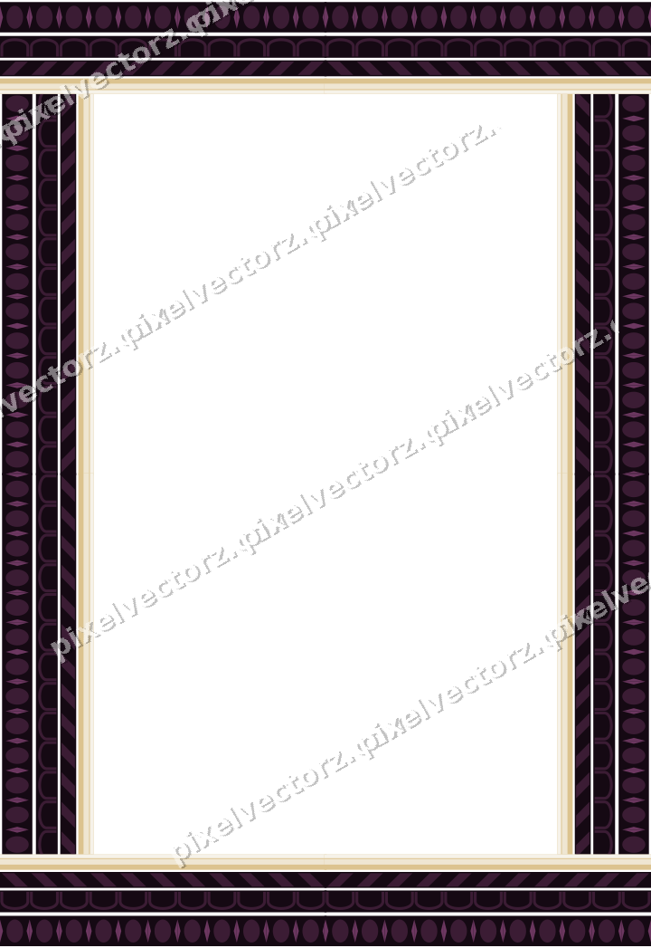 Decorative picture frame border in dark magenta with diagonal band