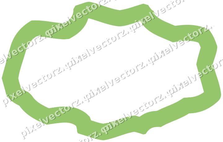 Decorative line art frame in lime and yellow with label plaque