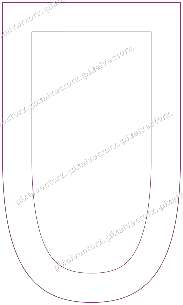 Decorative line art frame in dark magenta and lime with shield