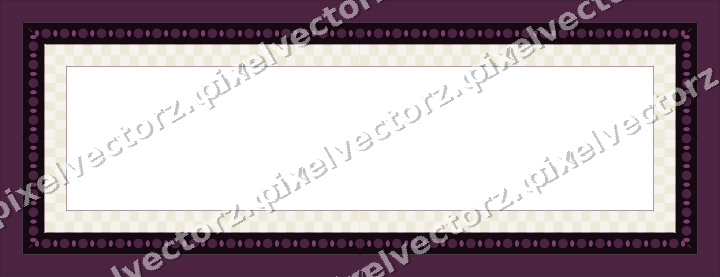 Decorative picture frame border in dark magenta with bead and reel