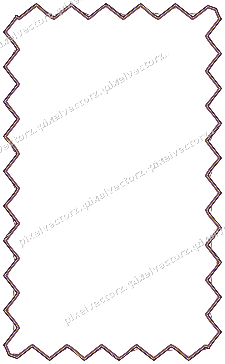 Decorative line art frame in dark magenta and amber with label plaque