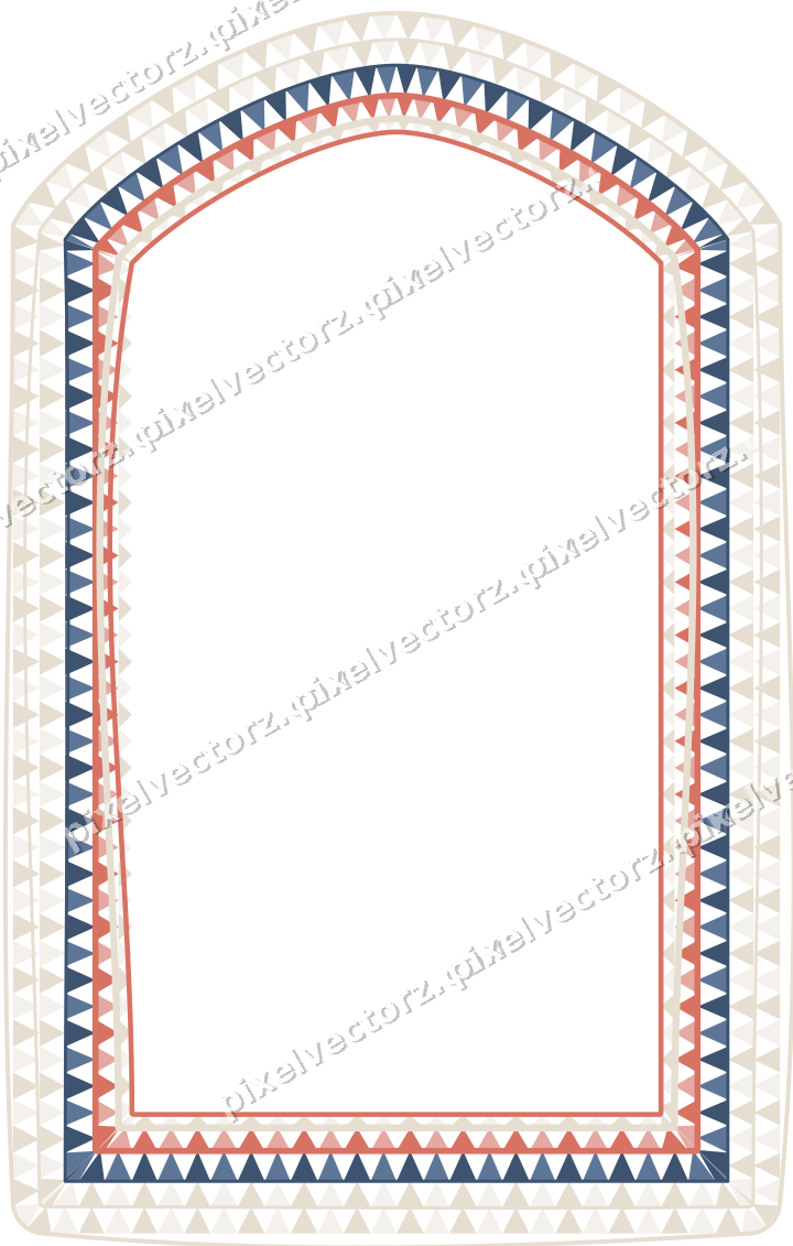 Decorative line art frame in amber and green with label plaque