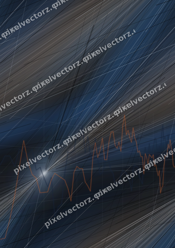 Nahtloser Neon Diagramm Hintergrund in Blau und Orange