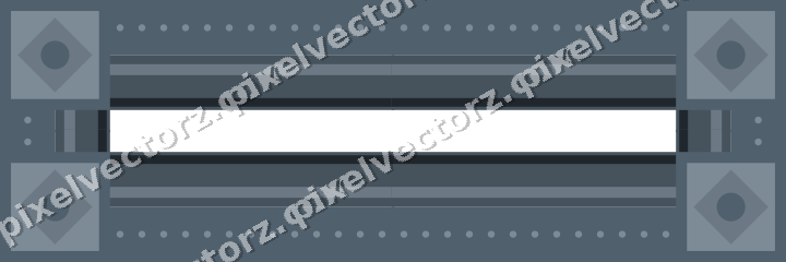 Decorative picture frame border in blue and orange with dot row