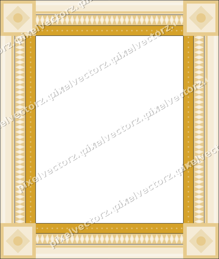 Decorative picture frame border in dark blue with diamond band